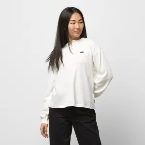 VANS Women's Marley Henley Long Sleeve T-Shirt Marshmallow